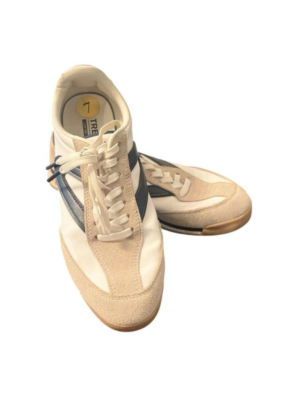 Tretorn Kristine Retro Sneakers Navy/White Sz 7 Retro Shoes Rawlins Gum Soles